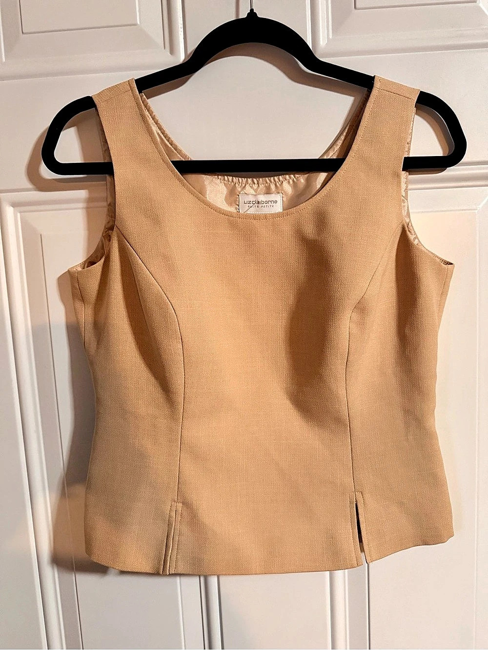 Liz Claiborne Petite Sleeveless Top Beige Size 8P